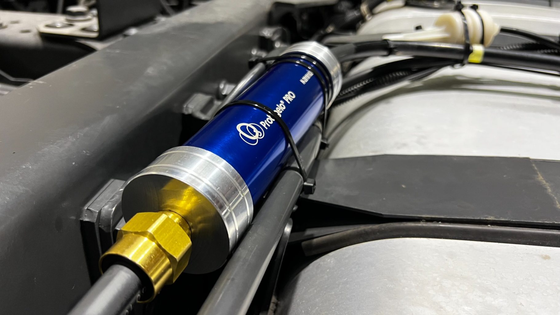 O3 Protegelo PRO installed on a fuel line